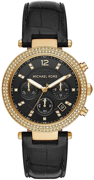 Montre Michael Kors Parker MK6984 Bracelet en cuir noir