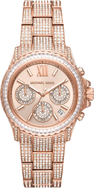 Montre Michael Kors Everest MK7235 chronographe doré rose bracelet acier inoxydable