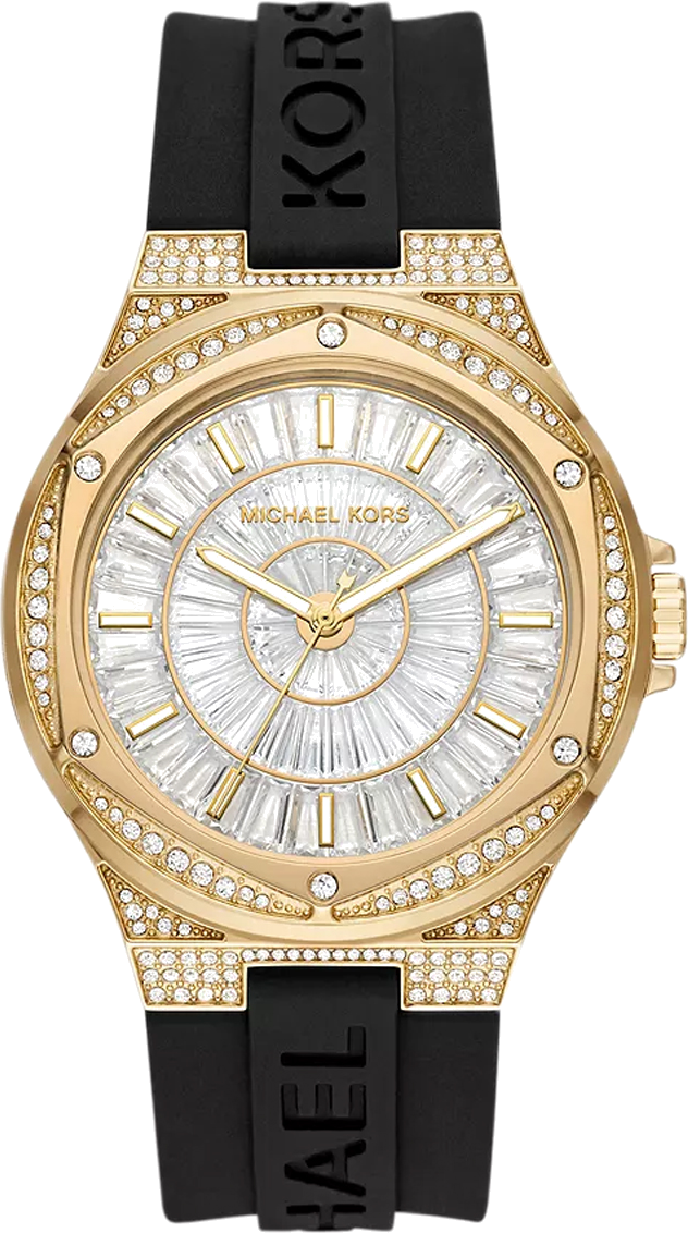 Montre Michael Kors MK7247 Lennox à Cadran Transparent et Bracelet Silicone Noir