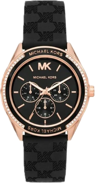 Montre Michael Kors Jessa MK7266 multifonction bracelet en silicone noir