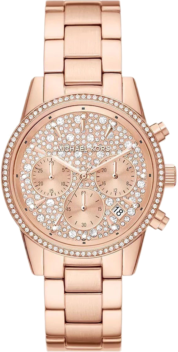 Montre femme Michael Kors Ritz MK7302 chronographe pavé de cristaux