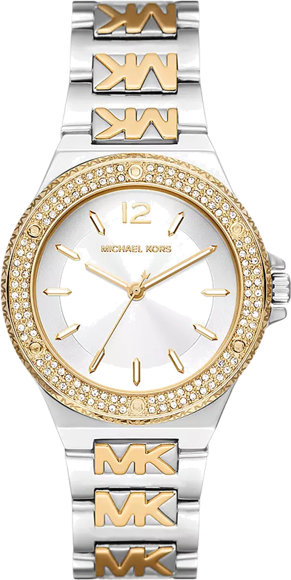 Montre femme Michael Kors Lennox MK7338 bracelet bicolore gravé MK