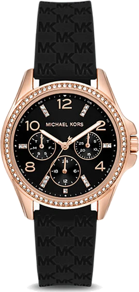 Montre Michael Kors Mini Pilot MK7373 chronographe bracelet en silicone