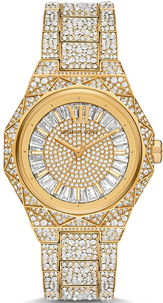 Montre Michael Kors Raquel MK7398 Cadran pavé Bracelet en acier inoxydable doré