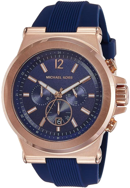 Montre Michael Kors MK8295 Dylan en Acier Doré et Silicone Bleu