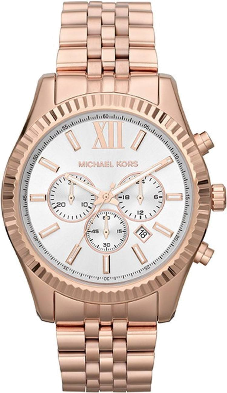 Montre Michael Kors Lexington MK8313 Bracelet acier or rose