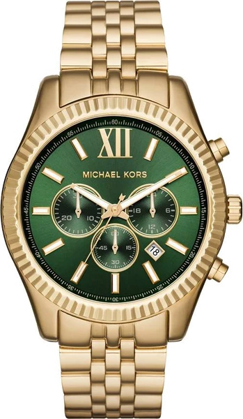 Montre Michael Kors MK8446 Lexington en Acier Doré et Cadran Vert