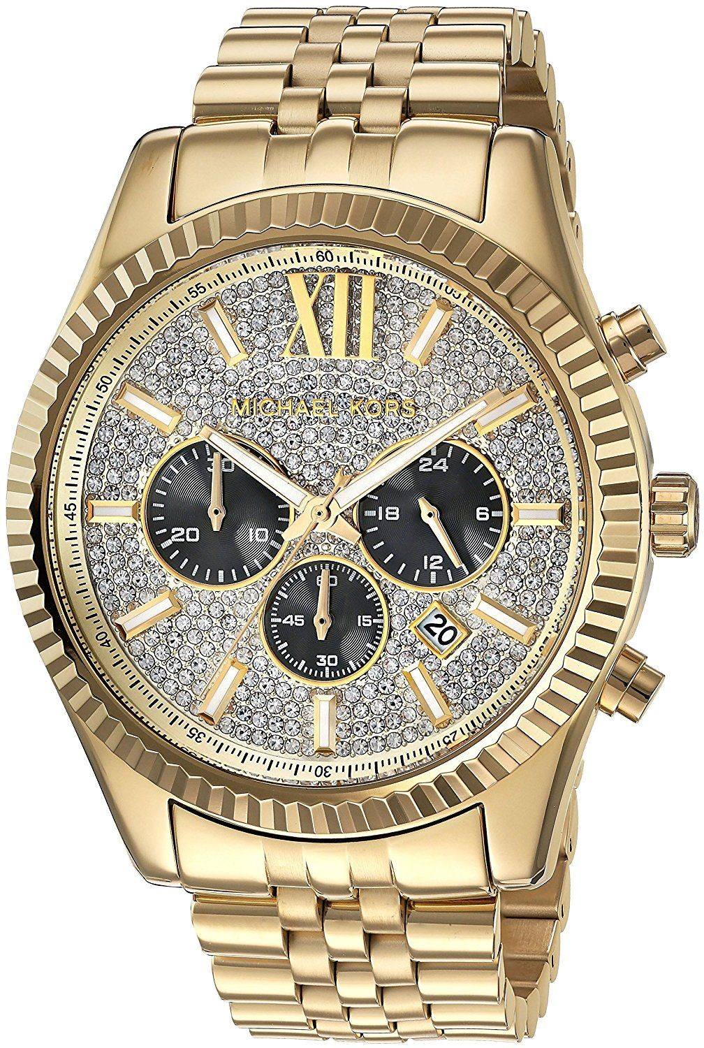 Montre Michael Kors MK8494 Lexington Or et Cristaux