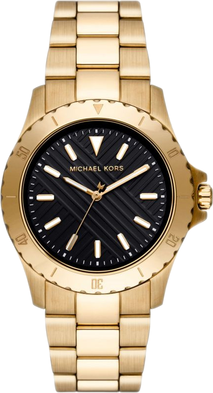 Montre Michael Kors MK9078 en Acier Doré avec Cadran Noir