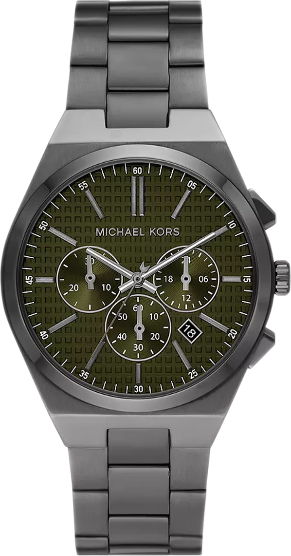 Montre Michael Kors MK9118 en Acier Anthracite et Cadran Vert