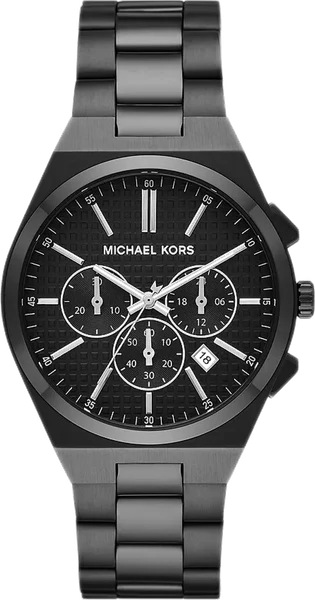 Montre homme chronographe Michael Kors Lennox MK9146 bracelet et cadran noir