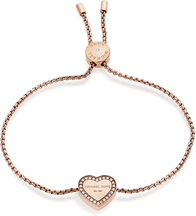 Bracelet Michael Kors Heritage MKJ5391791 en acier plaqué or rose pour femme vue 2