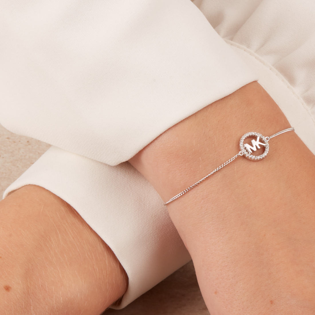 Bracelet chaîne pour femme Michael Kors MKC1246AN040 en argent 925 et zirconium vue 3