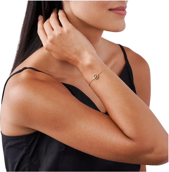 Bracelet montre Michael Kors en acier doré pour femme - Réf. MKC1246AN710 vue 2