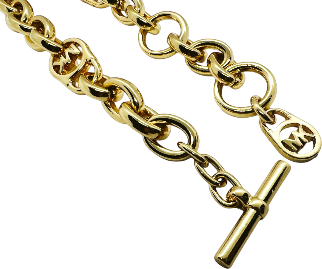 Collier Michael Kors 109784 en métal plaqué or jaune pour femme vue 3