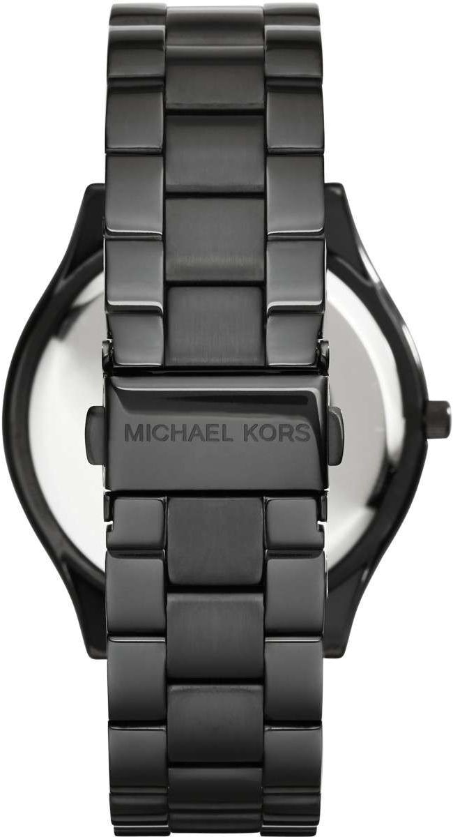 Montre Michael Kors MK3221 Runway Slim - Boîtier et bracelet acier noir - Unisexe vue 3
