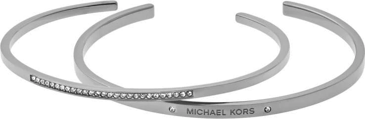 Bracelet Michael Kors MKJ4819040 coloris argent ouvert