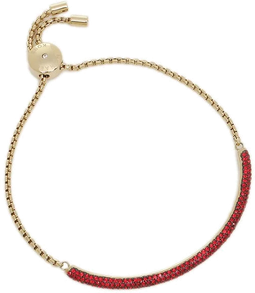 Bracelet Michael Kors MKJ6113710 incrusté de cristaux rouges