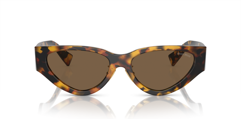 Lunettes de Soleil Miu Miu SMU 03ZS - Acétate Écaille - Femme vue 2