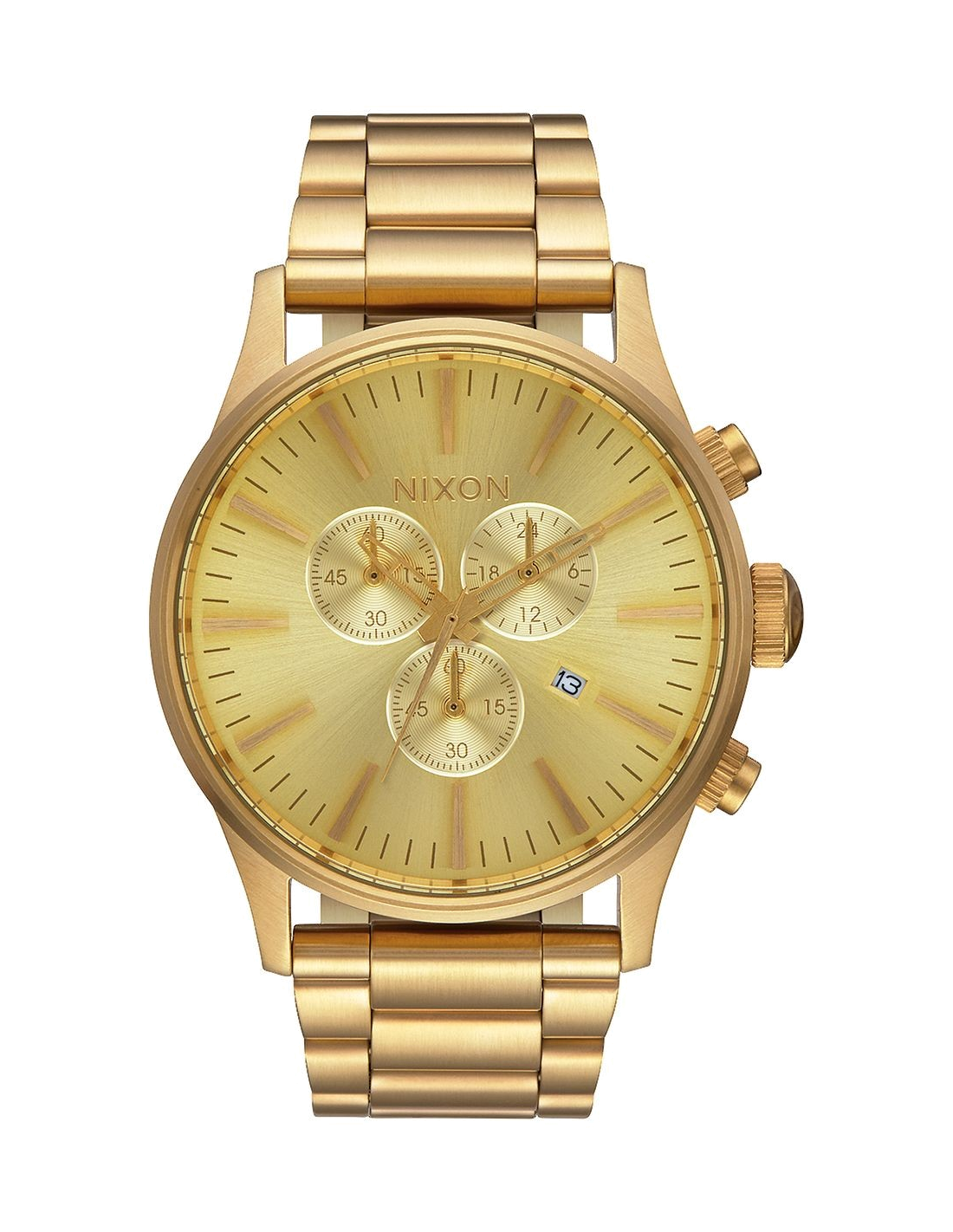 Montre Homme Nixon Sentry A386-502 Cadran et Boîtier Dorés