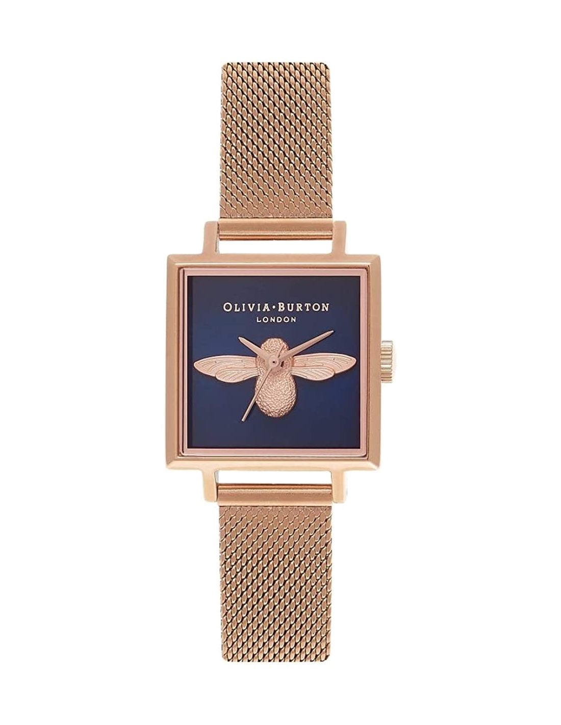 Montre Olivia Burton OB16AM96 Abeille 3D en Acier Argenté et Maille Milanaise
