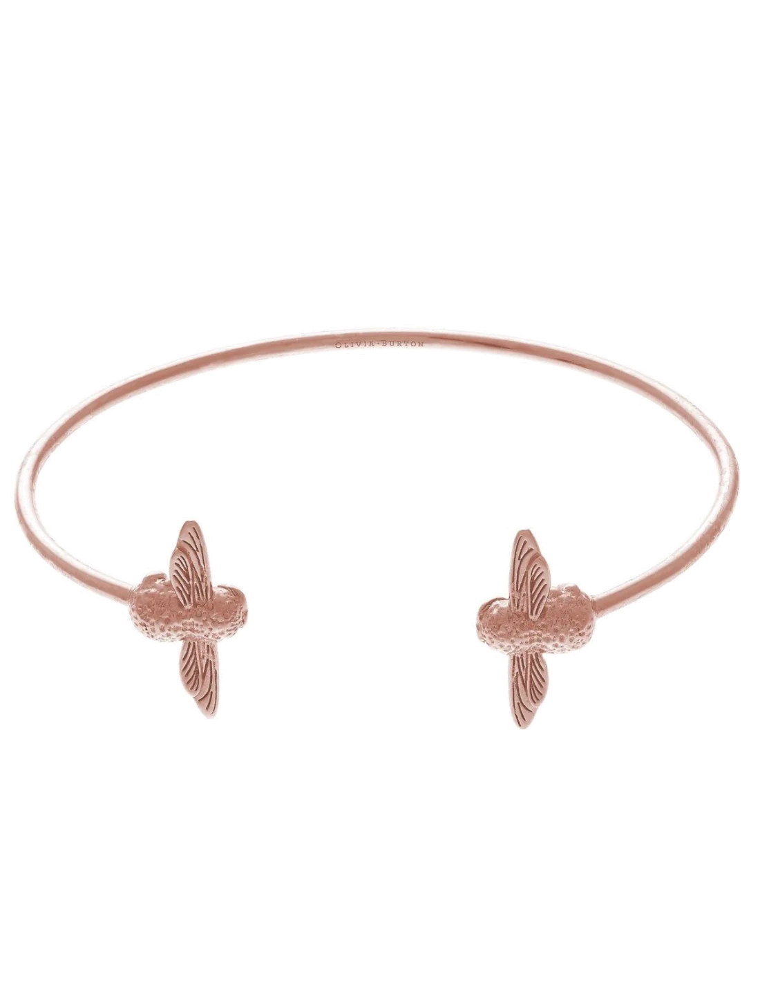 Bracelet Olivia Burton Abeille 3D OBJ16AMB02 Acier or rose