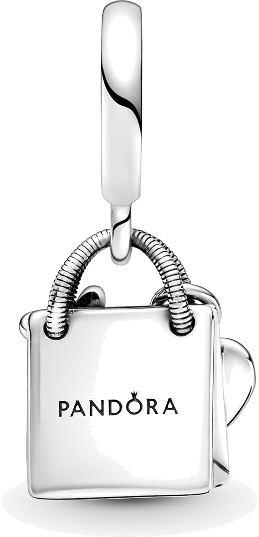 Pandora Moments - Charm Pendentif Argent 925 en forme de Sac Shopping - Réf. 799536C00 vue 2