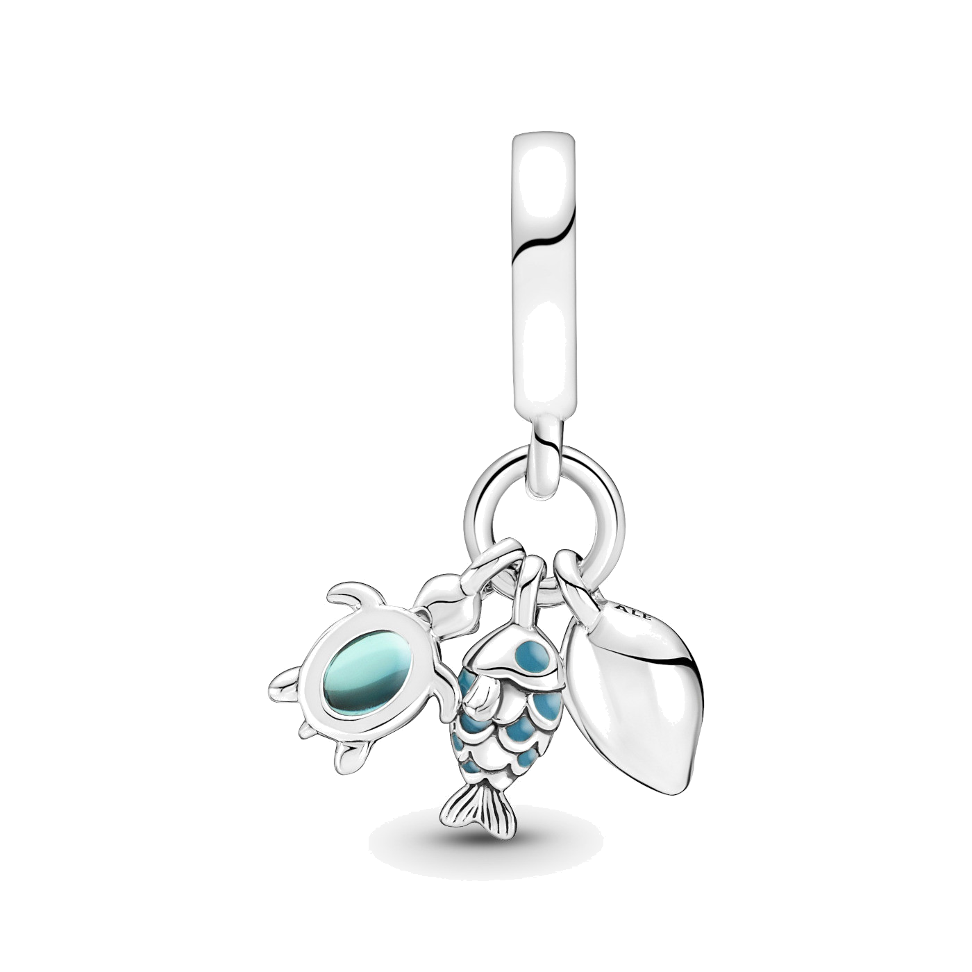 Pandora 791697C01 - Pendentif Charm Argent 925 Triple Motif Marin (Poisson, Tortue, Conque) pour Femme vue 2