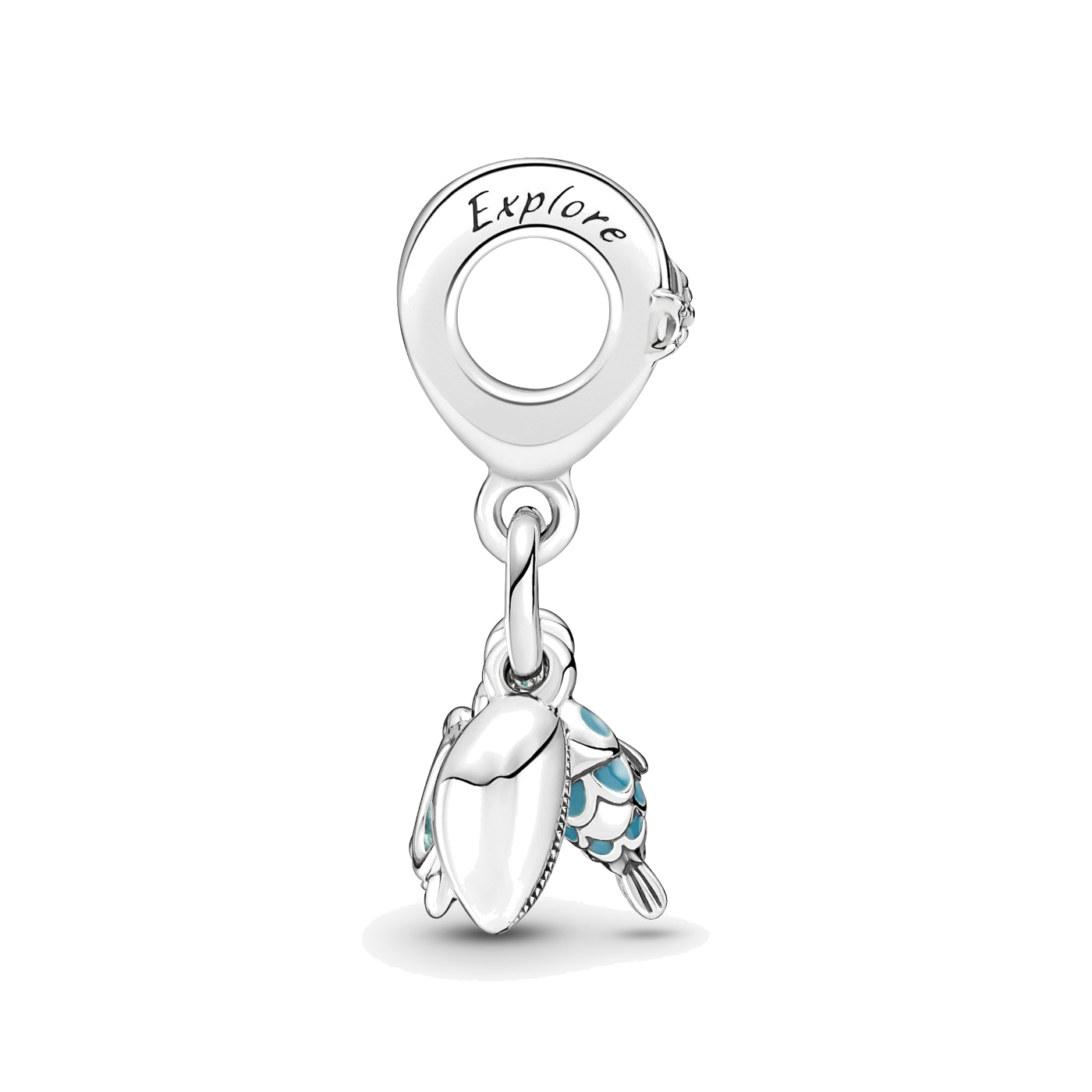 Pandora 791697C01 - Pendentif Charm Argent 925 Triple Motif Marin (Poisson, Tortue, Conque) pour Femme vue 4