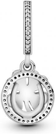 Charm Pandora Pendant argent Trèfle à Quatre Feuilles Pandora Moments vue 2