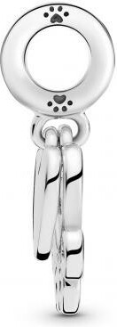 Charm Pandora Cœurs et Empreinte de Pattes 799360C00 en Argent 925 pour Femme vue 3