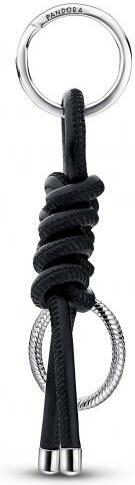 Porte-clés Pandora Moments en argent 925 noir - Réf. 392260C01 - Pour femme vue 2