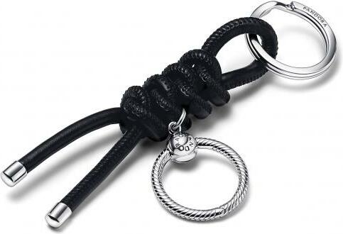 Porte-clés Pandora Moments en argent 925 noir - Réf. 392260C01 - Pour femme vue 3