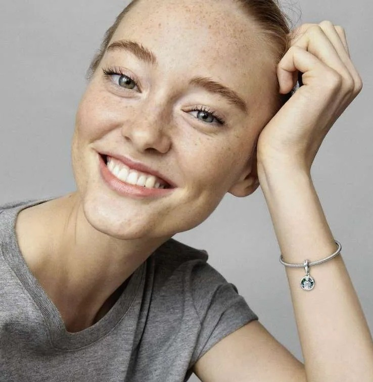 Charm Pandora Star Wars Yoda Vert - Argent 925 - Réf. 799501C01 - Pour Femme vue 5