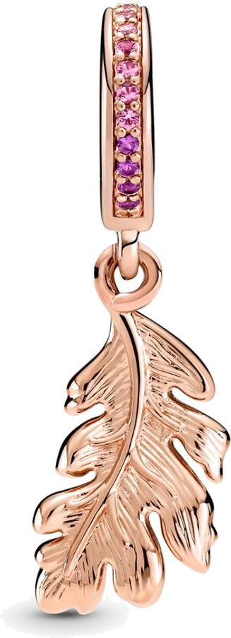 Pandora 789552C01 - Pendentif Charm feuille de chêne rose en argent 925 pour femme vue 2