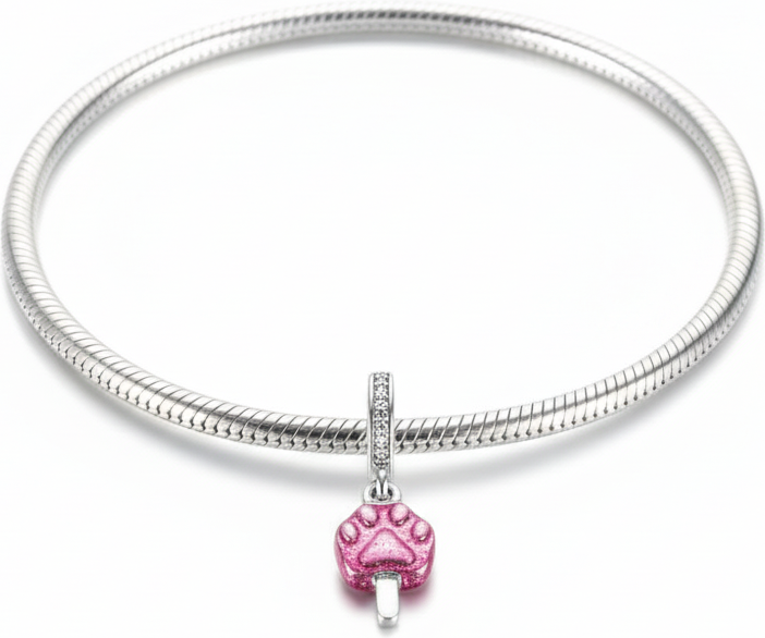 Charm Pandora Disney Zootopia Pawpsicle en argent 925 rose - Réf. 112170 - Unisexe vue 2