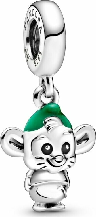 Charm Pandora Souris Gus Cendrillon - Argent 925/1000 - Réf. 798849C01 - Unisexe
