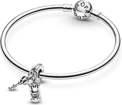 Charm Pandora Disney La Poignée De Porte Parlante - Réf. 799344C00 - Argent 925/1000 - Unisexe vue 5