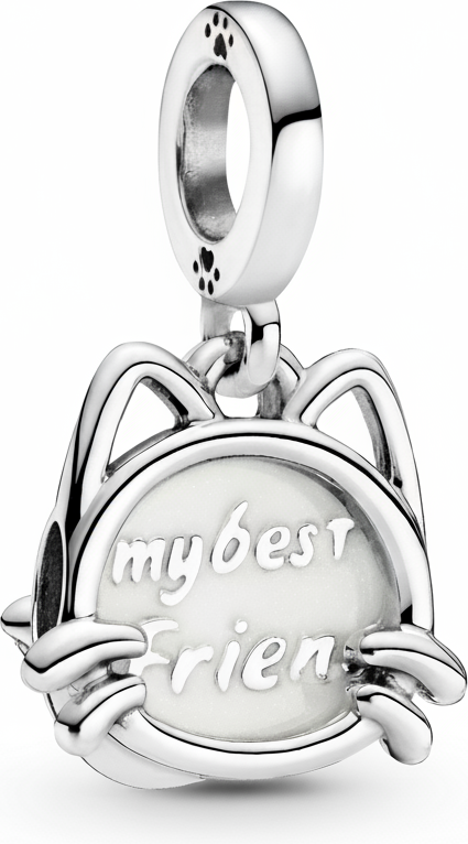 Charm Pandora Mon Chat My Best Friend en Argent 925 - Réf. 799329C01 - Unisexe