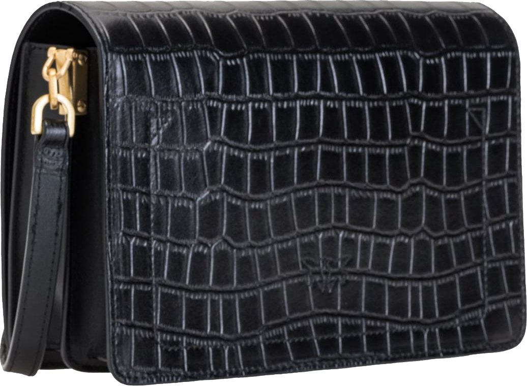 Sac à main Pinko Classic Love Bag Click Formes Pures effet crocodile vue 2