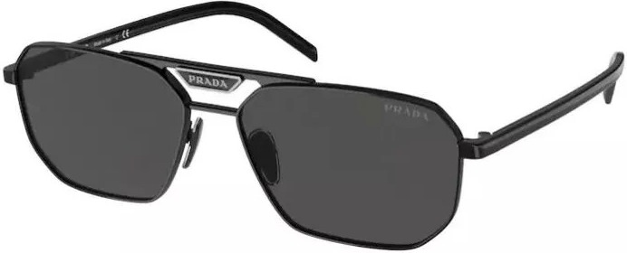 Lunettes de soleil Prada PR 58YS 1AB5S0 métal noir pour homme