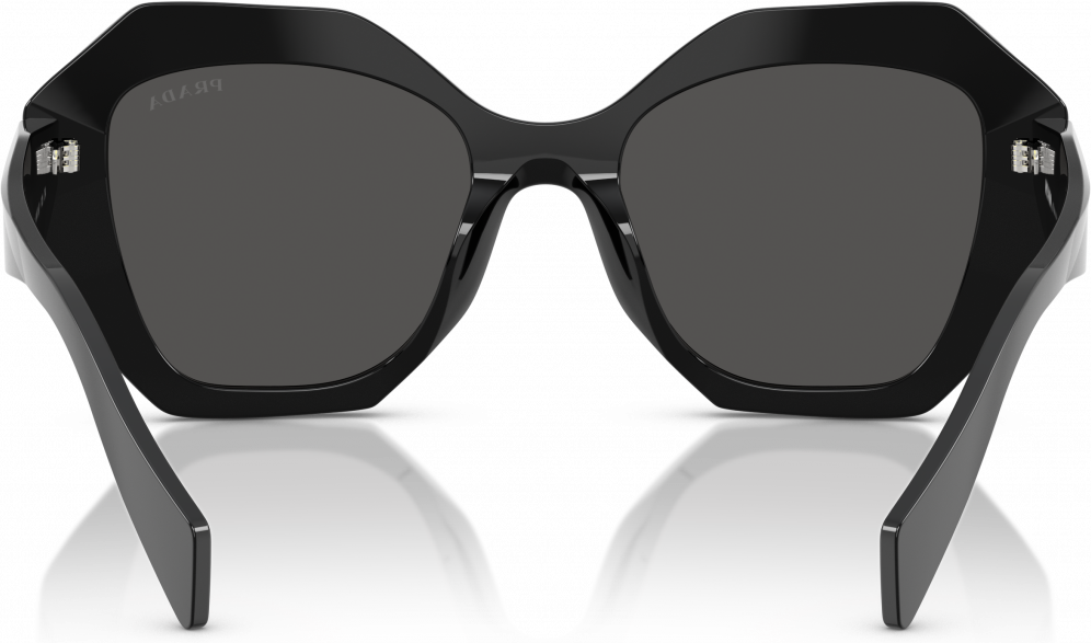 Lunettes de soleil Prada PR 16WS 1AB5S0 - Monture géométrique noire pour femme vue 3