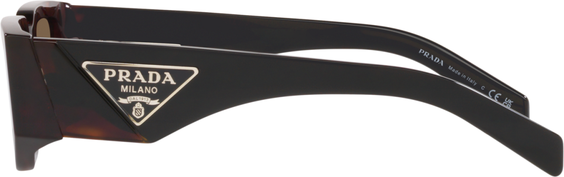 Lunettes de soleil Prada PR 09ZS 2AU06B écaille brun foncé pour femme vue 2