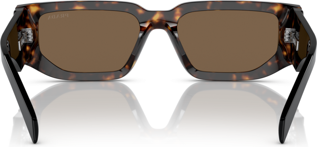 Lunettes de soleil Prada PR 09ZS 2AU06B écaille brun foncé pour femme vue 3