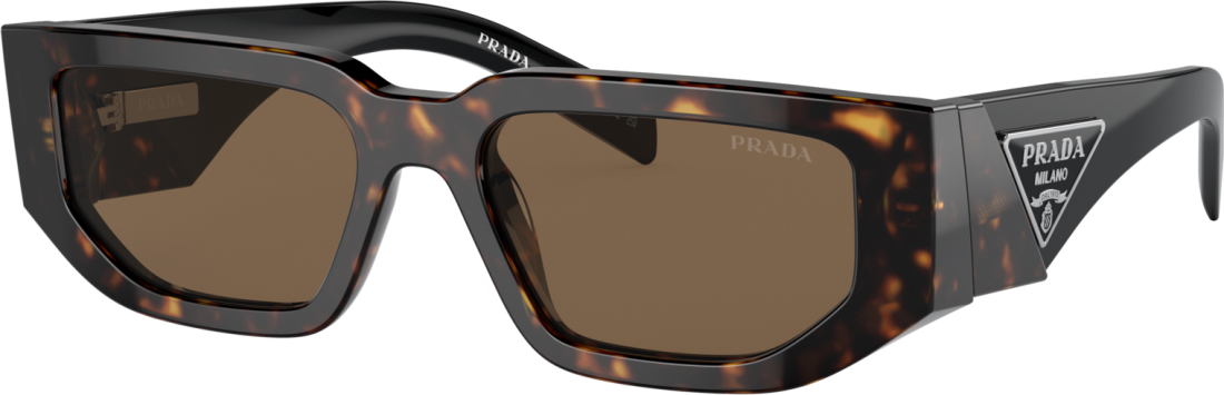Lunettes de soleil Prada PR 09ZS 2AU06B écaille brun foncé pour femme