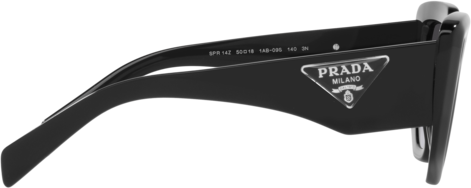 Lunettes de soleil Prada PR 14ZS 1AB09S - Acétate noir - Femme vue 2