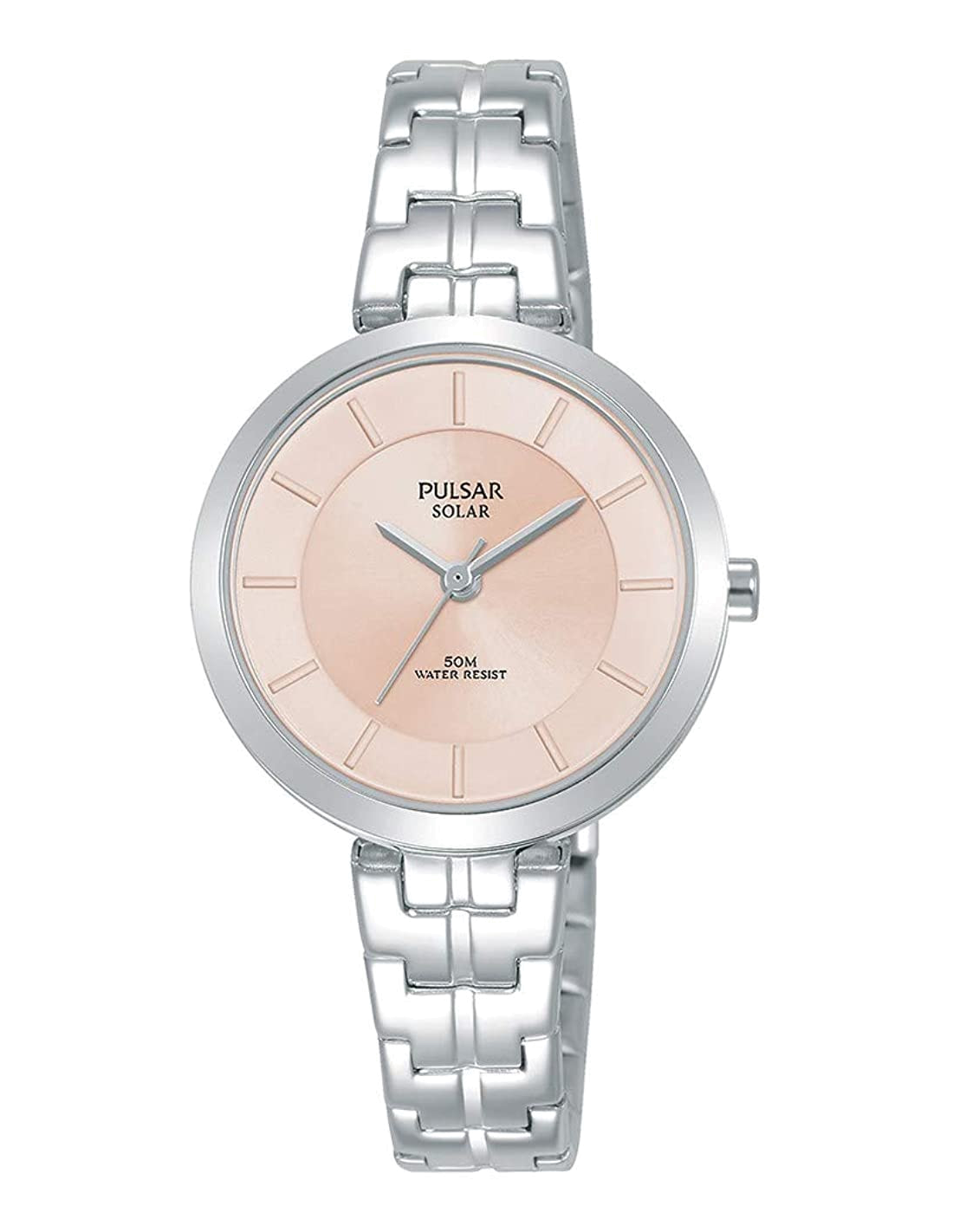Montre Femme Pulsar PY5059X1 Solaire - Cadran Rose Nude, Boîtier Argent