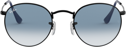 Lunettes de soleil Ray-Ban Round Metal RB3447 006/3F - Noir mat - Unisexe vue 2