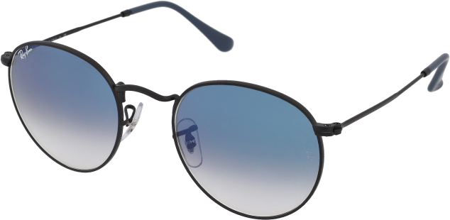 Lunettes de soleil Ray-Ban Round Metal RB3447 006/3F - Noir mat - Unisexe