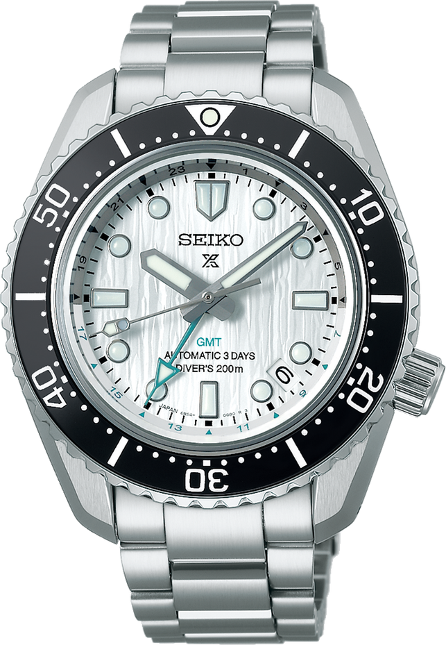 Montre Seiko SPB439J1 Prospex GMT Automatique Cadran Argenté
